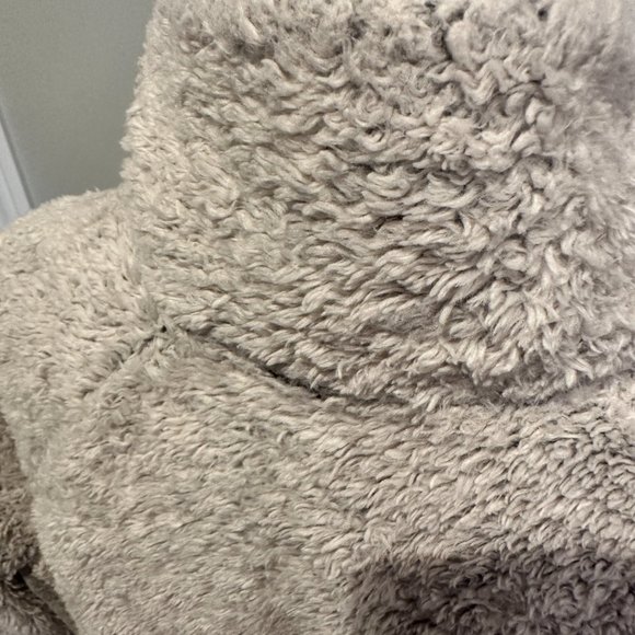 Zip up Sherpa Style Fuzzy Sweatshirt Jacket - Picture 6 of 12